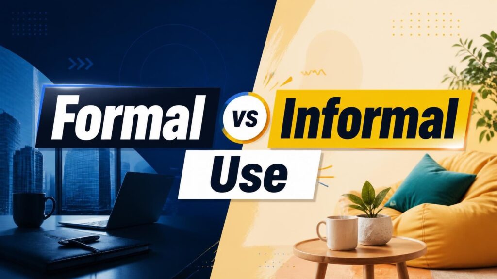 Formal vs Informal Use