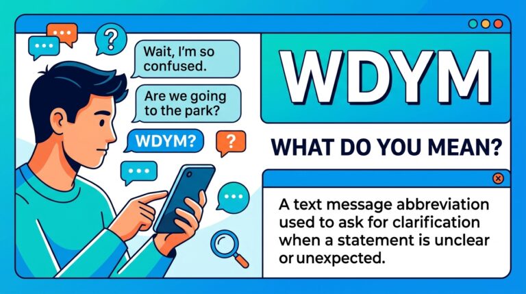 what does wdym mean in text