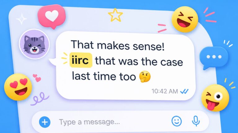 iirc meaning in chat