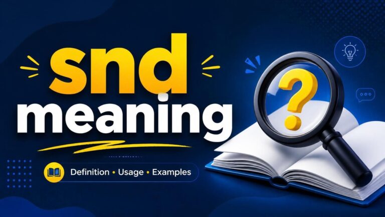snd meaning